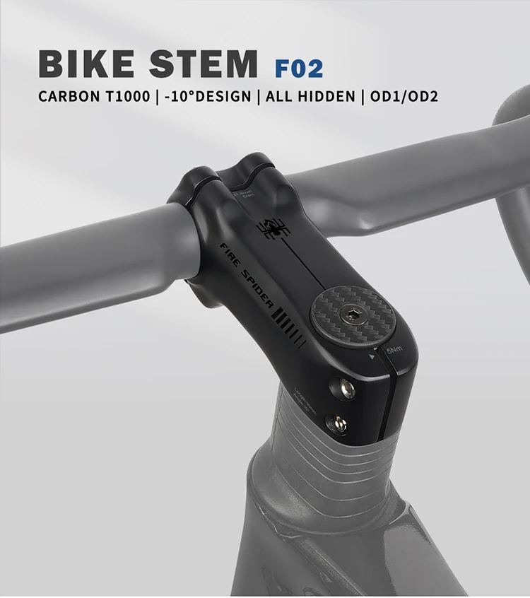 Speciality T1000 Carbon MTB Handlebar Stem -10 Degree, 80-120mm