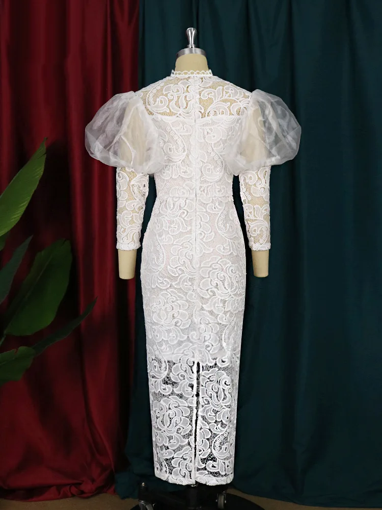 Wholesale White Party Dresses Women White Dresses Women Lady Elegant White Formal Dress for Women Plus Ize,2 Pieces