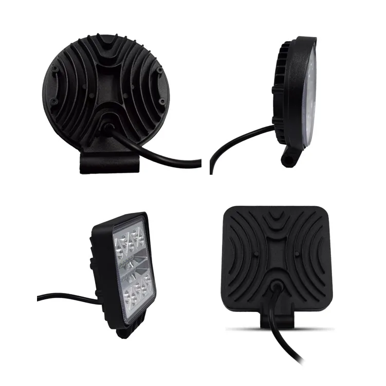 
4 дюймов квадратные 27 Вт 42 Вт 48 Вт 72 Вт 126 102 белый ультра яркий свет водить автомобиль свет работы грузовик внедорожник вспомогательный источник света 