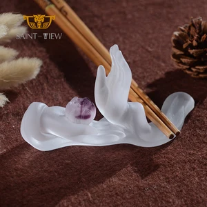 Crystal End Table Decoration Asia Zen Style Coffee Decor Buddhism Tea Table Ornaments