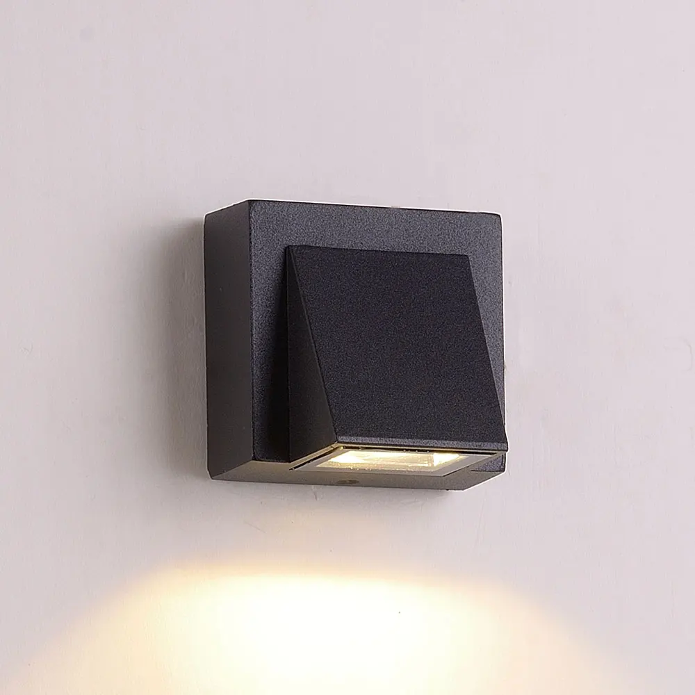 Exterior 10W Outside Wall Light Black AC85-265V Outdoor IP65 Waterproof for Garden