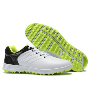 Custom Men's Pro Waterproof Golf Shoes Spike Breathable Mesh Lining Non-Slip Wear-Resistant Sports Shoes for Summer Winter