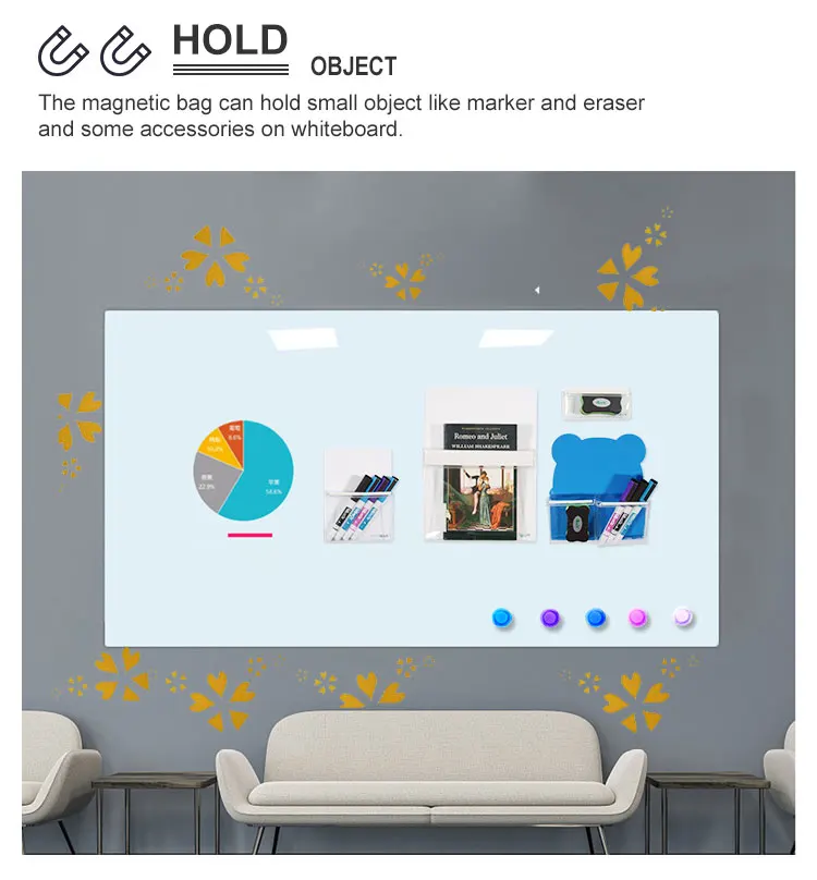 Держатель магнитной ручки для белой доски удобное написание с легким креплением и улучшенной организацией