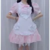 810 Pink [Apron and Bow Headband]