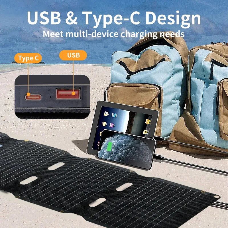 choetech solar charger 22w