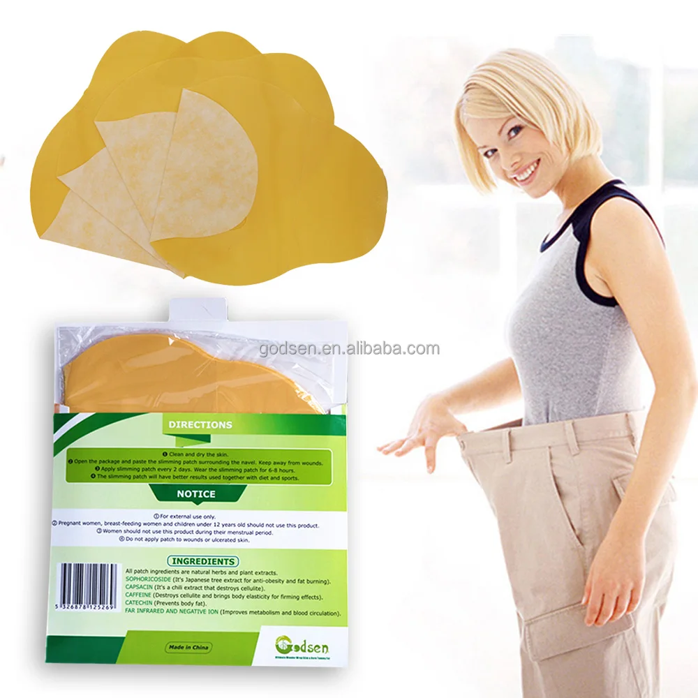 Пластырь для похудения на живот Benefits Patch, плоский животик (5шт в ...