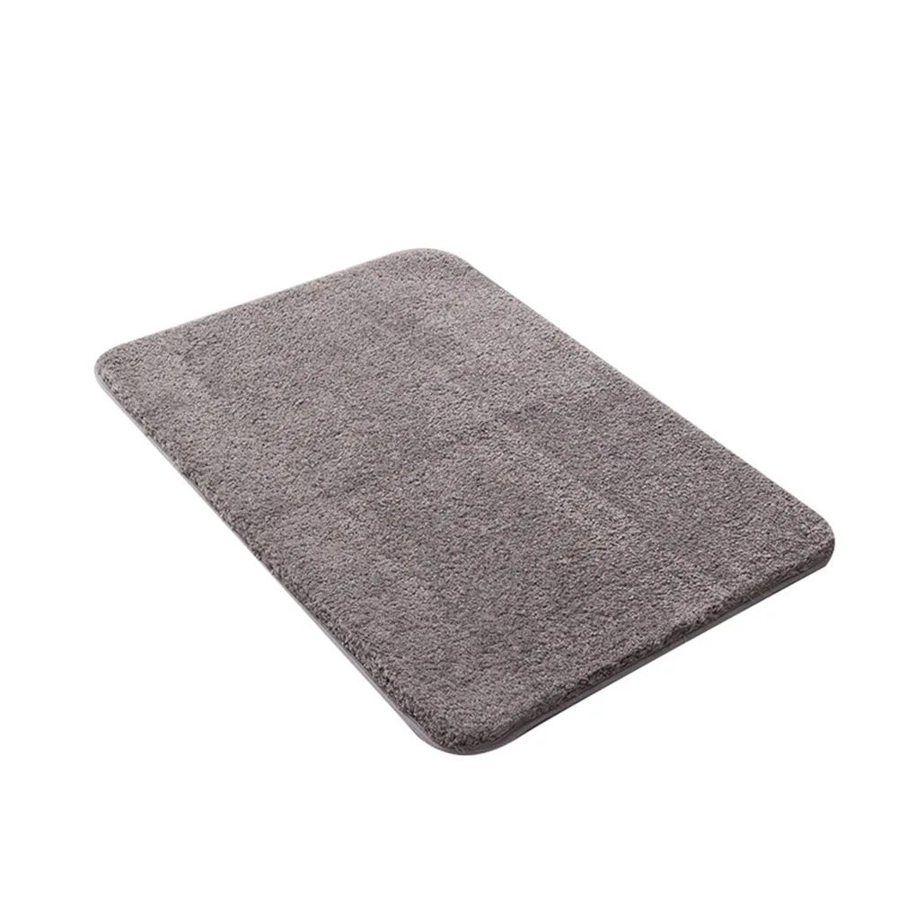 Antislip Living Room Bedroom Balcony Bedside Canteen Toilet Bathroom Long Fluff Household Square Footcloth Carpet