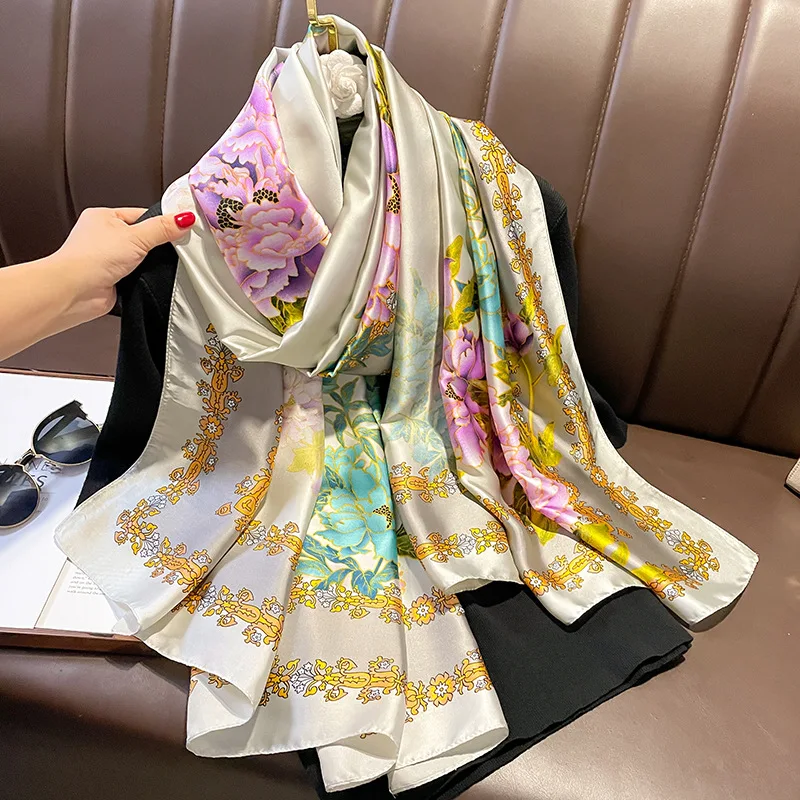 HEUGN SILK SCARF 希少品 美品 Amazon.com: Julunar Silk Like Head Scarf for Women - Satin