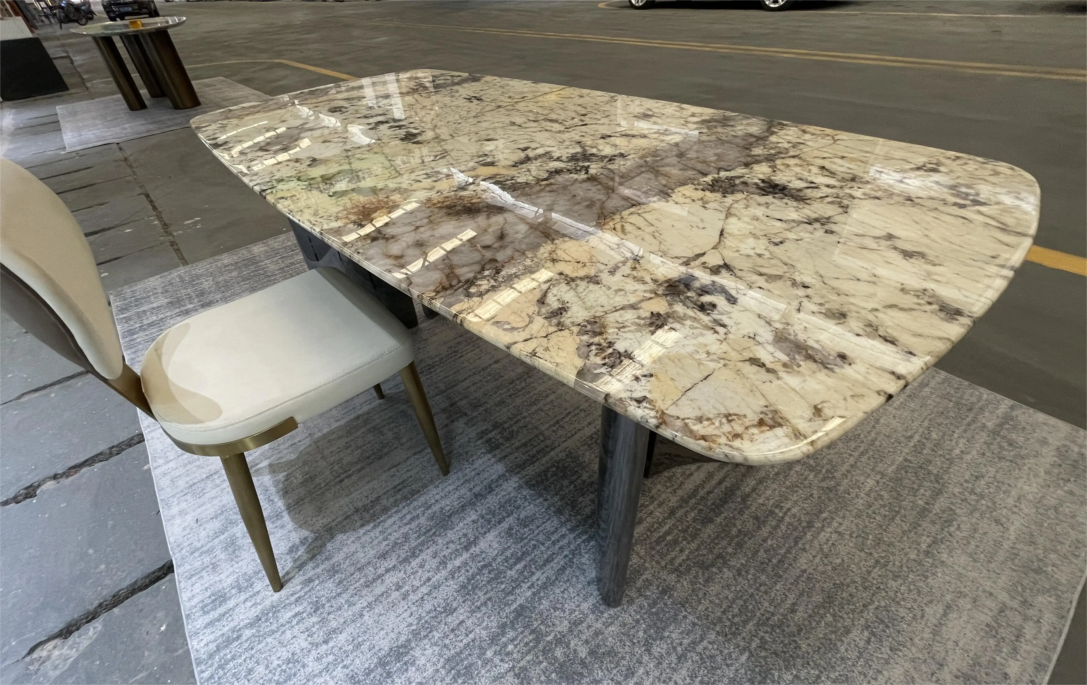 Natural Stone Patagonia Quartzite Dining Table Top Pandora Luxury