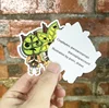 Custom stickers with back side printing example J