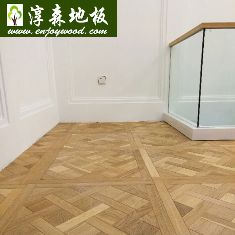 China Oak & Walnut& Teak Wood Engineered versailles parquet wood