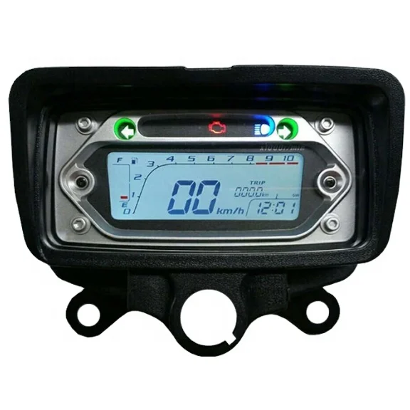 CG Motorcycle Speedometer Digital LCD Meter MOTO Panel