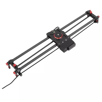 YELANGU L80RC Camera Slider Motorized Remote Control Carbon Fiber Track Powerful Motor 80CM Sliding Rail for DSLR SLR Video