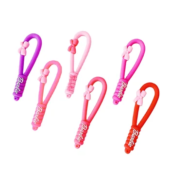 New fashion color PVC keychain 3D stereoscopic silicone business creative lanyard
