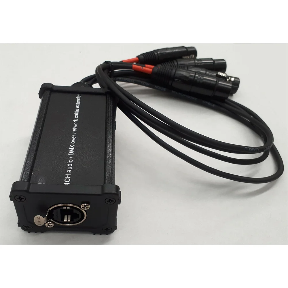 Xlr Connector To Cat5/cat6 Cable Audio Snake 4 Channel 3 Pin