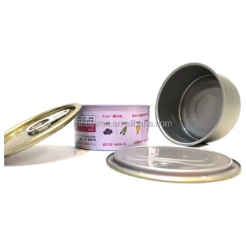 Custom 185g Food Packaging 2 PC DRD Metal Empty Tin Cans for Tuna Fish Canned Meat Canning
