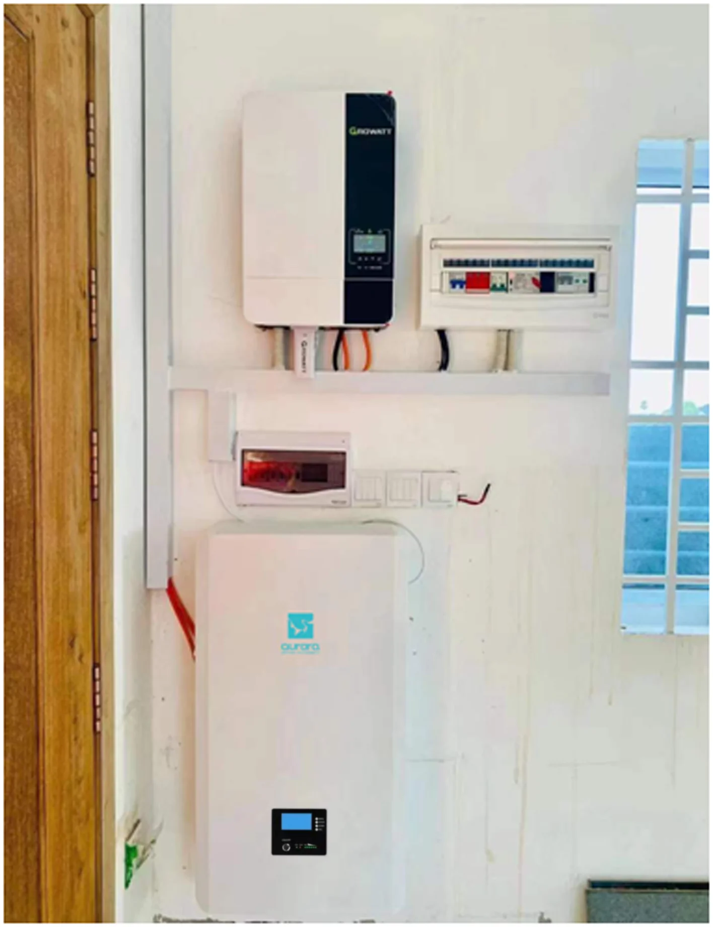 Aurora YF-LFP-8kWh Home Off-Grid Solar Battery LiFePO4 8kWh 25.6V Wall ...