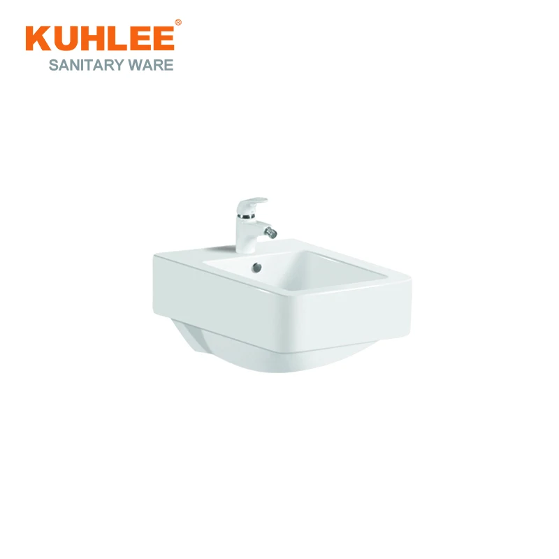Wall Hung Sanitary Ware Bathroom Suites  P-Trap 150mm Wall Hung Toilet With Sinks Sets
