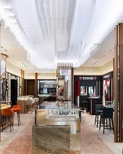 ECOJAS Acrylic Customized Chandelier for Restaurant Hotel Shopping Mall Lighting Solution