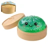 Gold powder green big steamed bun
