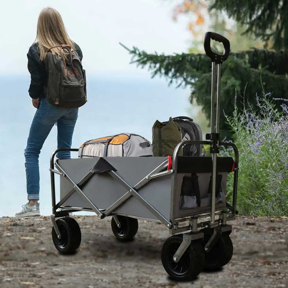 4 Wheel Adjustable Utility Rolling Cart Beach Wagon Buy Beach Cart