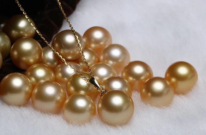 10-11 Mm Naturale Enorme Collana Di Perle Del Mare Del Sud Pink - Foto 8