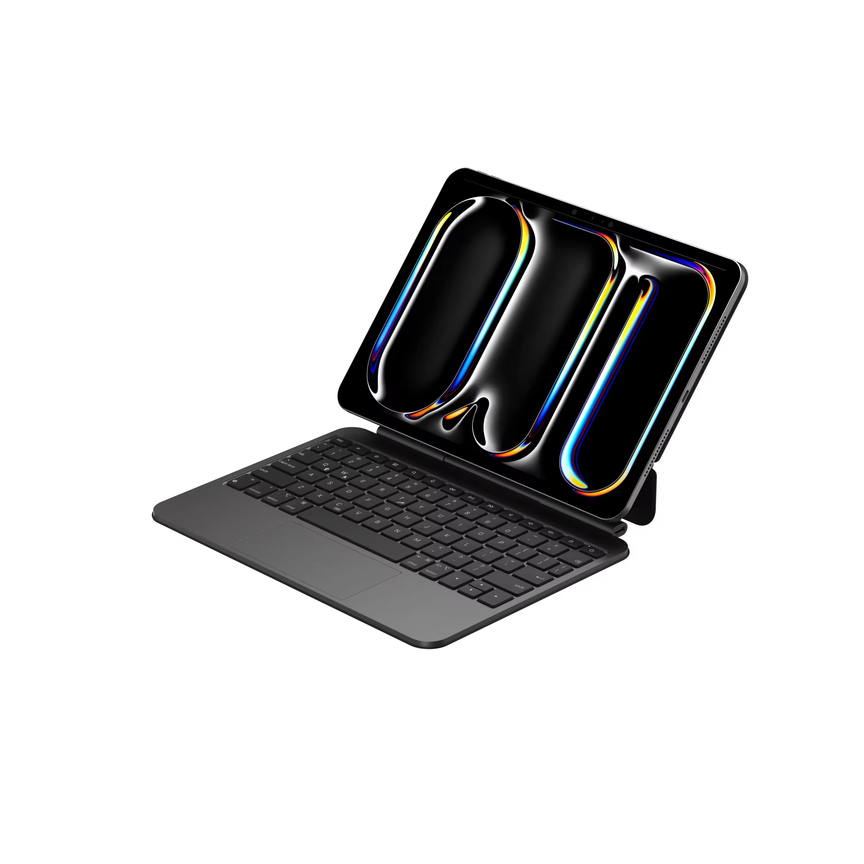 product high quality 11 inch magic keyboard with touchpad leather case for ipad pro m4 2024 aluminum material laudtec-6