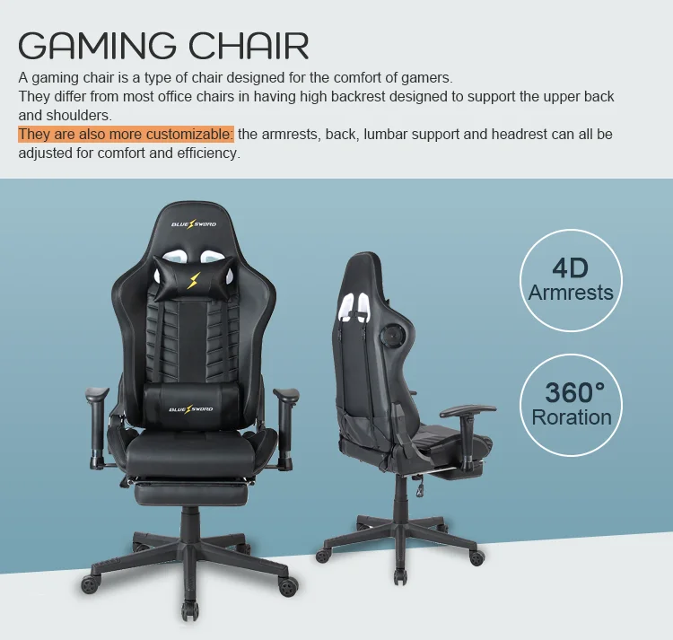 Judor Multifunction Cheap Computer Racing Gaming Chair With Footrest ...