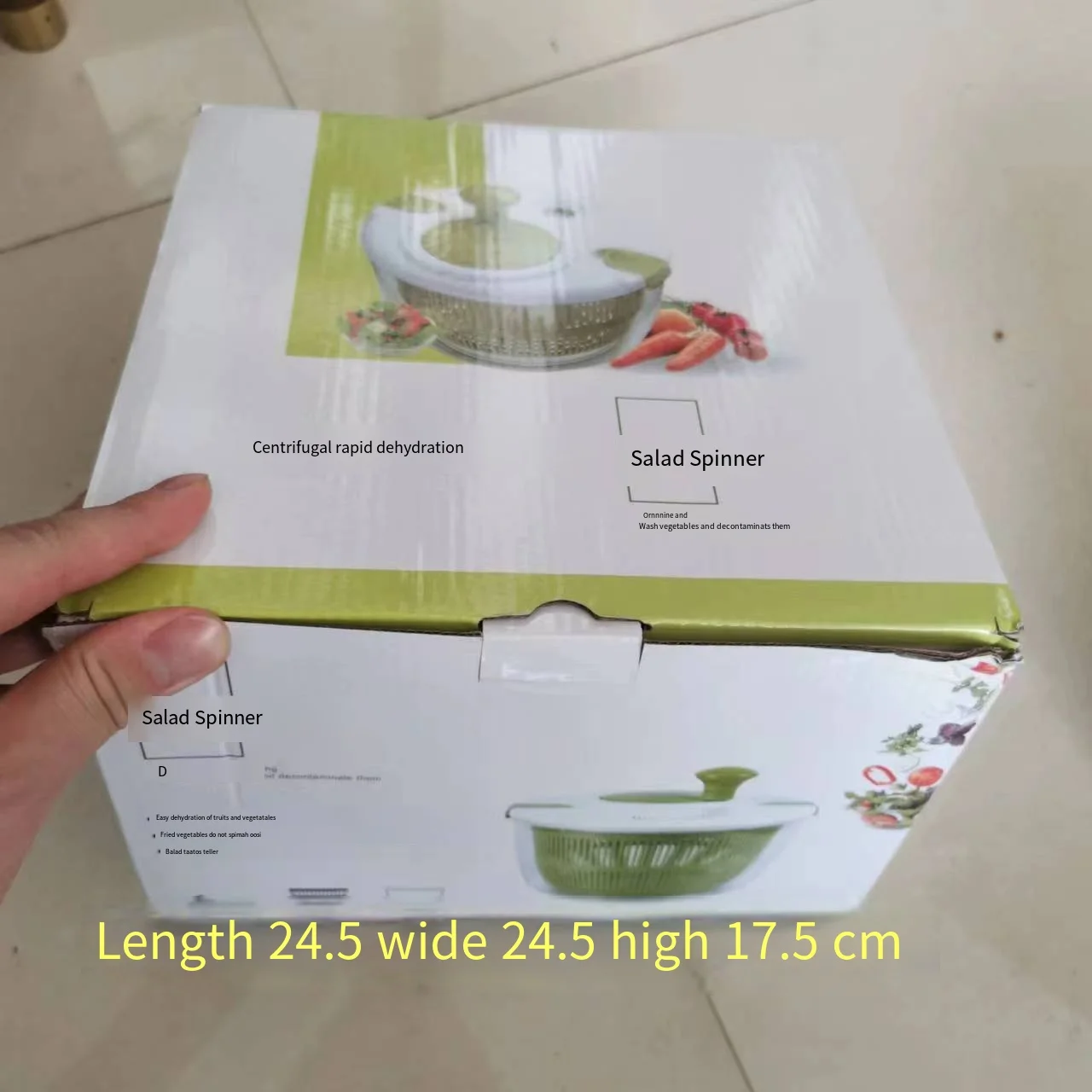 Salad and vegetable dehydrator Household kitchen tools Hand dryer Water dispenser fruit wash basin details