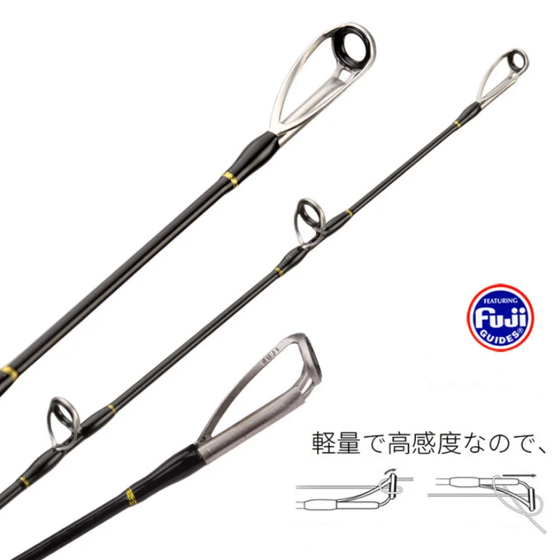 Rising Wholesale Carbon Fiber 1.8m 1.98m Fuji Guide Ring Saltwater Slow
