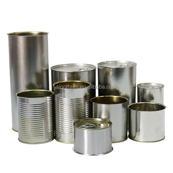 Custom Empty Tin Cans With Easy Open Lids 400g 300g 155g Food Grade Tin Cans Wholesale For Sardine Fish Meat Canned Food Canning