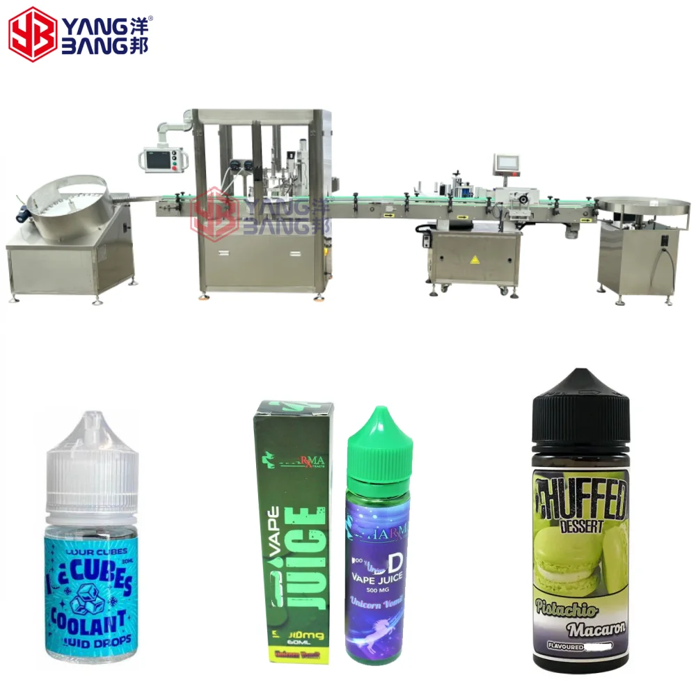 High Speed 10ml V3 Chubby Gorilla Bottle Liquid Filling and Capping Machine