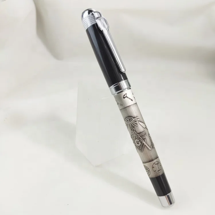 Jinhao 189 Customized Design Signature Ballpoint Pen Gift Set Masonic Symbols Pen