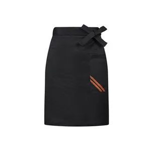 Fashionable Woven Fabric Restaurant Waiter Uniform Reception Service Staff Apron
