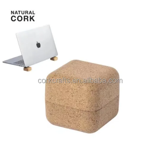 Cork Laptop Stand with Magnetic Storage Non-Slip cork Laptop Holder Laptop Pad