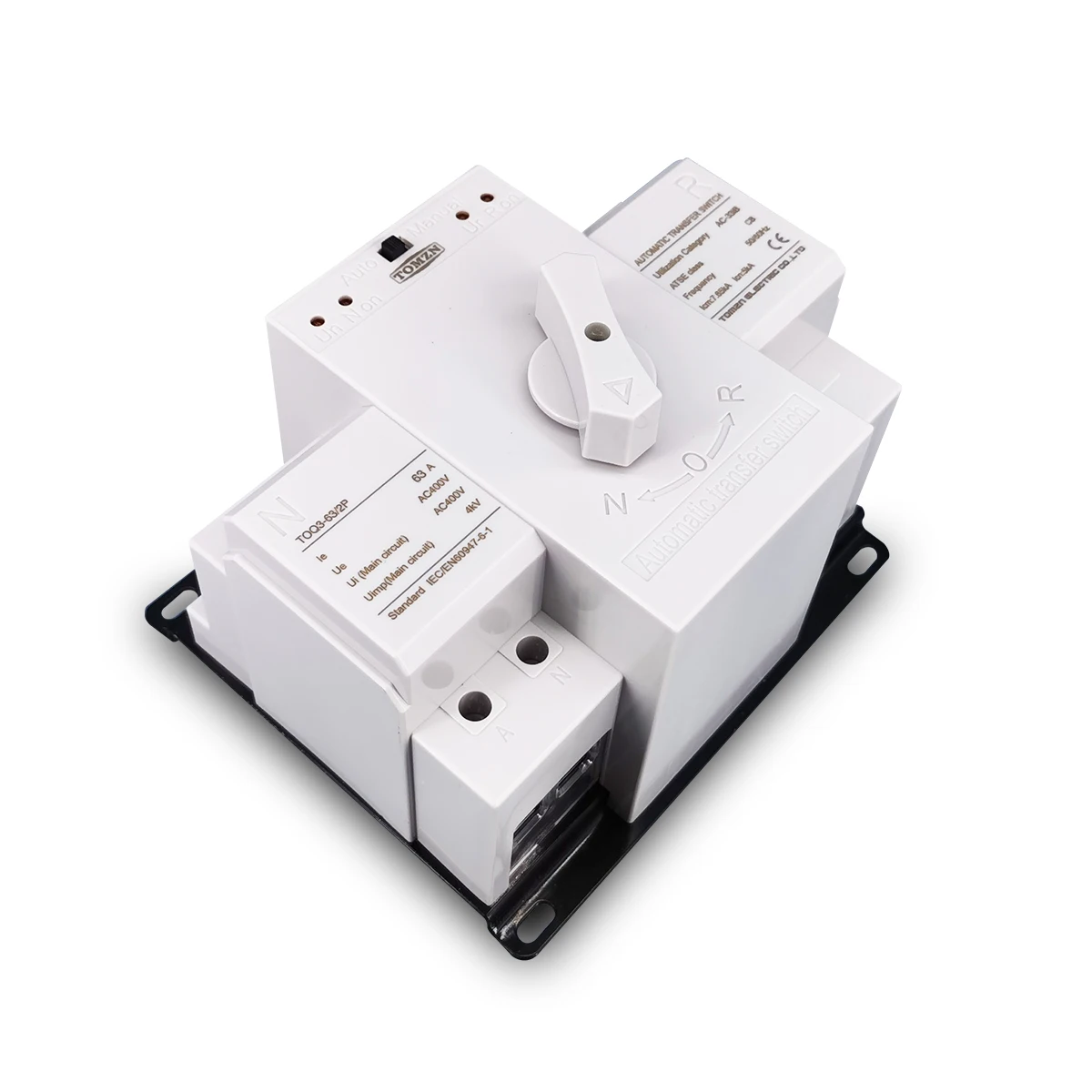 Commutateur Transfert Automatique 63A 2P 230V - Double Alimentation - Pour Groupe Electrogène Ou Secours