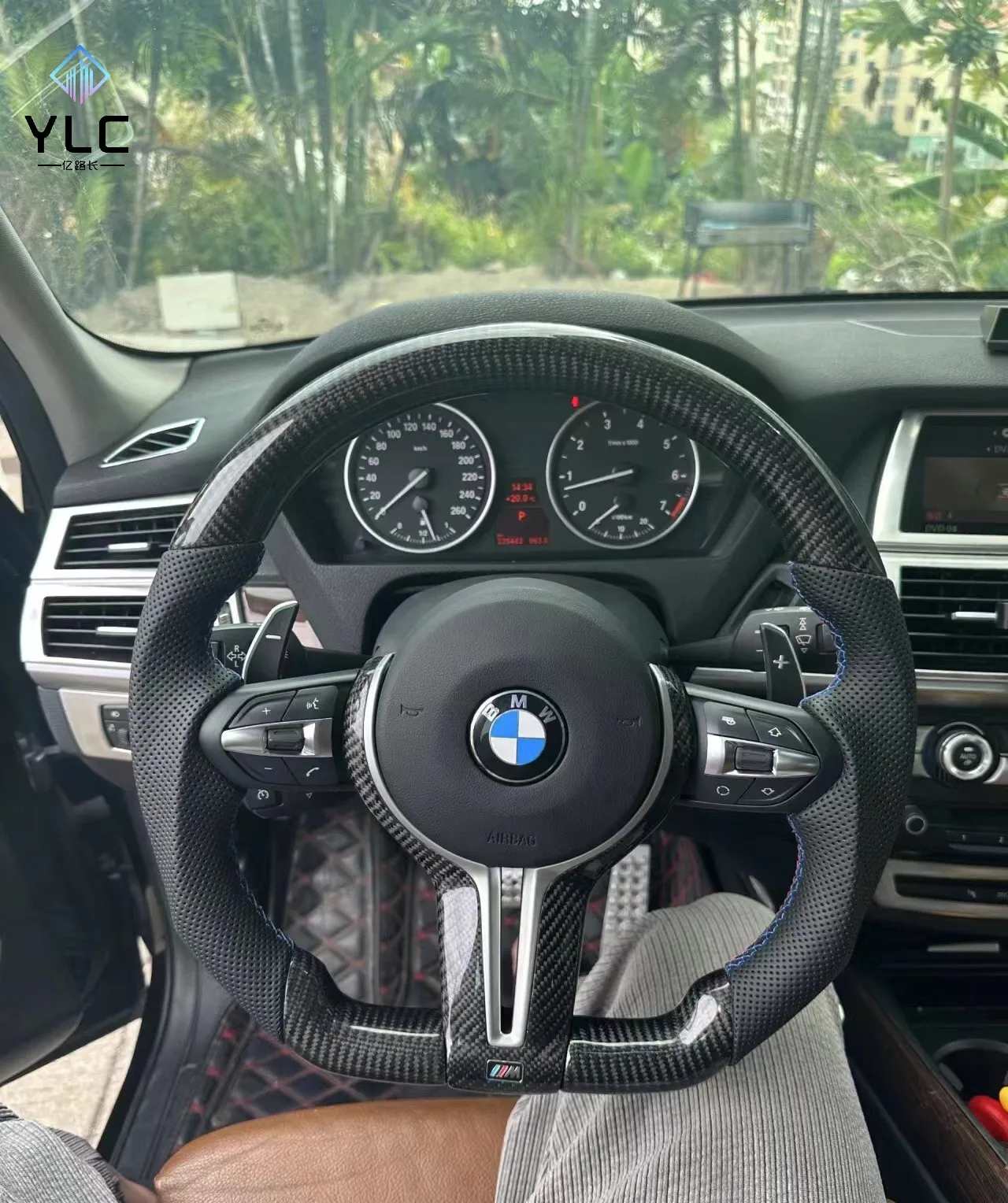 YLC Steering Wheel for BMW M5 F10 F20 F30 E92 E90 E91 F10 F30 F31 F32 ...