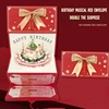 Music and light style  4 flowers happy birthday red envelope