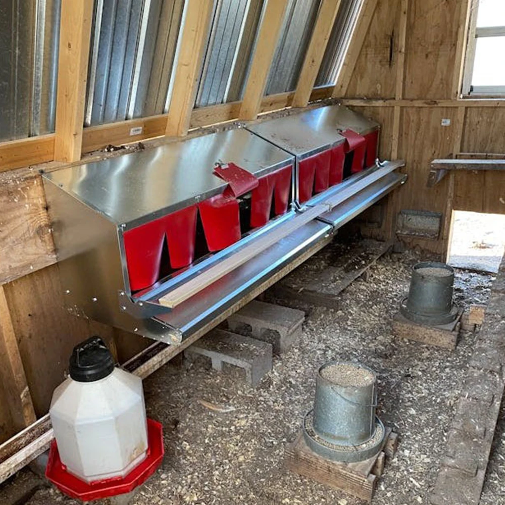 POULTRY HELPER Automatic Reversible Chicken Poultry Nesting Box for Laying Chicken Egg Nest Box Machine  Chicken Laying Boxes