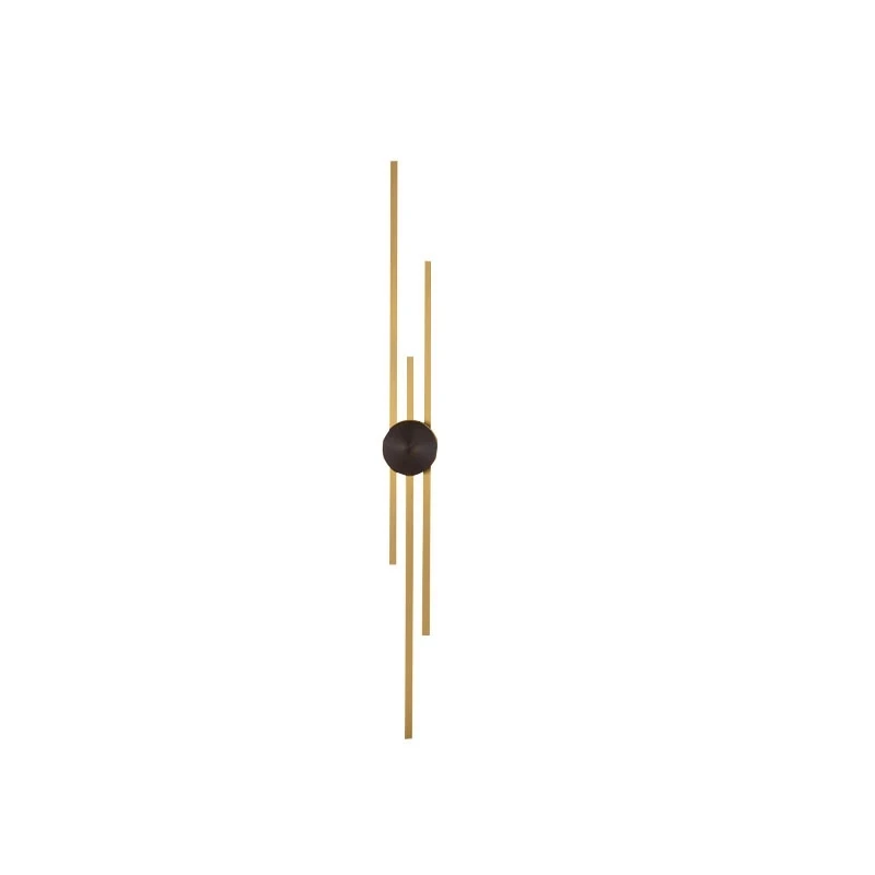Surface Mount Minimalist LED Long Wall Light Nordic Indoor Copper Wall Lamps for Living Room Aisle Decoration Lighting