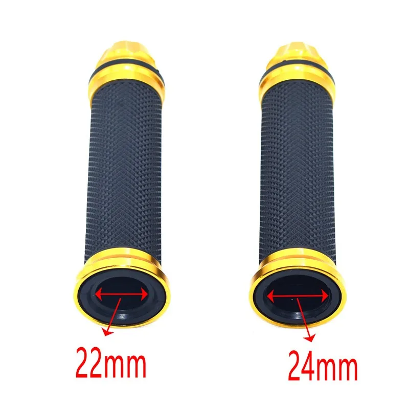 Poignées De Guidon CNC 7/8 22mm Pour Moto RC8/1190 - Aluminium Et Plastique Noir