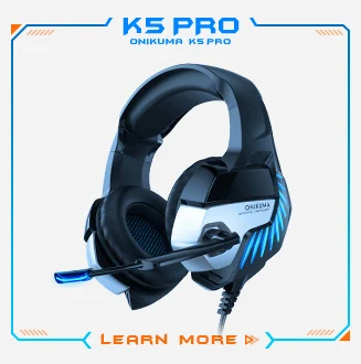 Onikuma-k19 Gaming Headset Wired Stereo 