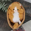 22cm basket kitten-yellow