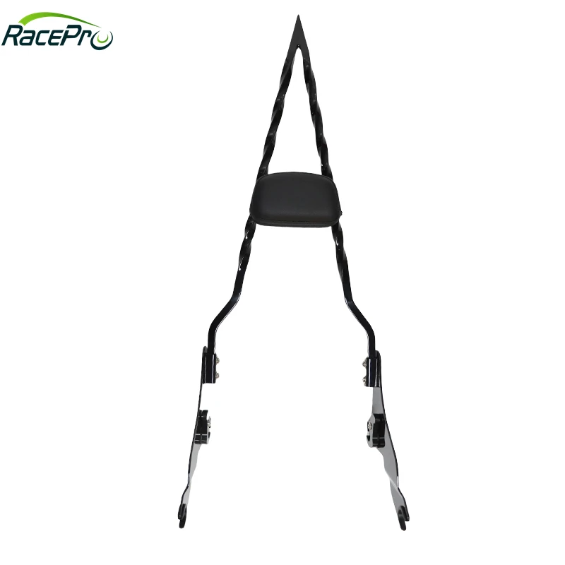 RACEPRO RP7771-2089B Tall Sharp Style Passenger Sissy Bar for Harley Touring Road King Street Glide Electra Glide 2009-Later