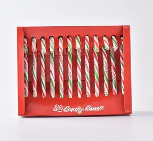Christmas Fruit Flavored Candy Cane Display Holiday Candy with Attractive Packaging