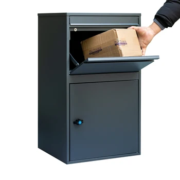 outdoor wall mounted free standing parcel delivery drop box for packages