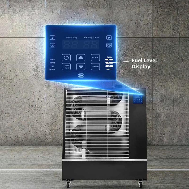 Energy Saving Freestanding LED Frame Infrared Radiant Heater Outdoor Garage Diesel Oil Kerosene Industrial Use Indoor