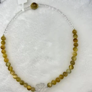 Wholesale New Fashionable White Crystal tiger Eye Stone Bracelet, Fashionable Bead Bracelet