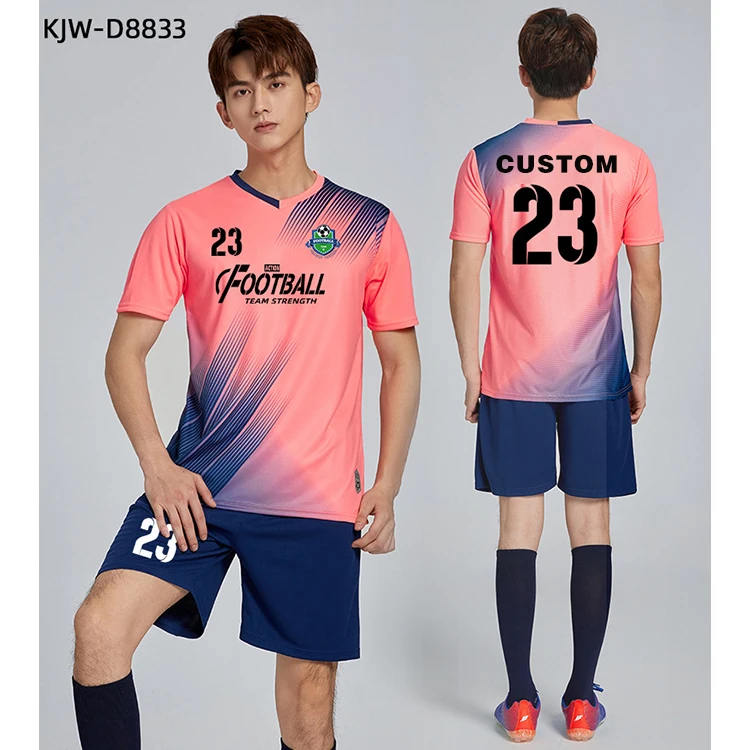 Custom Logo Soccer Uniforms Sets Sports Wear Blank Soccer Jersey Team