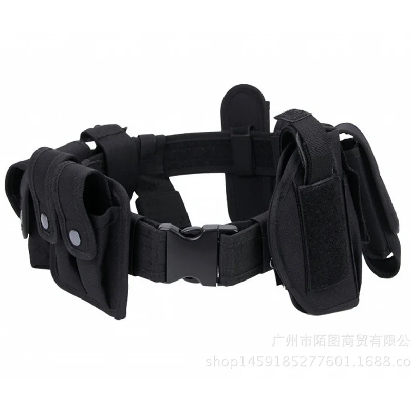 Adjustable Training Multi Functional Outdoor Sports Multiple Pockets Security Inspection Belt Security Duty Belt